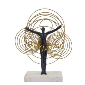 Metal Balerin Obje 31x38cm