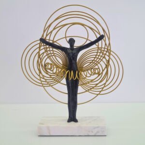 Metal Balerin Obje 31x38cm