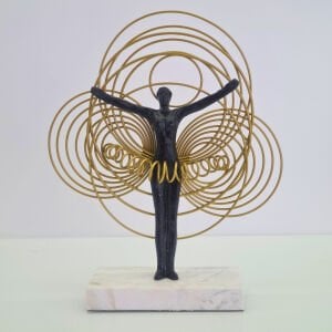 Metal Balerin Obje 31x38cm