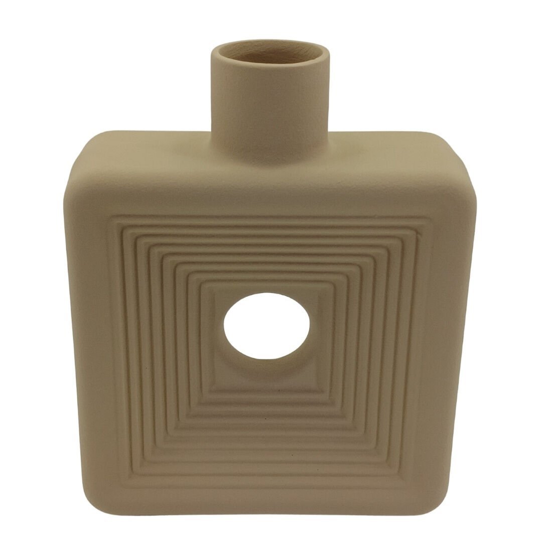 Seramik Kare Vazo Ladin 20x25cm