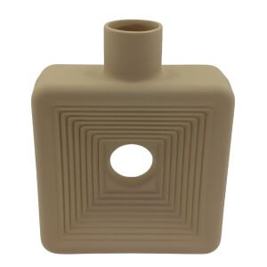 Seramik Kare Vazo Ladin 20x25cm