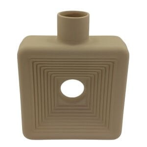 Seramik Kare Vazo Ladin 20x25cm