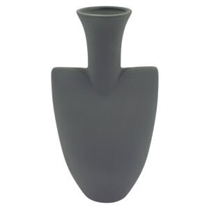 Seramik Vazo Gri 18x34cm