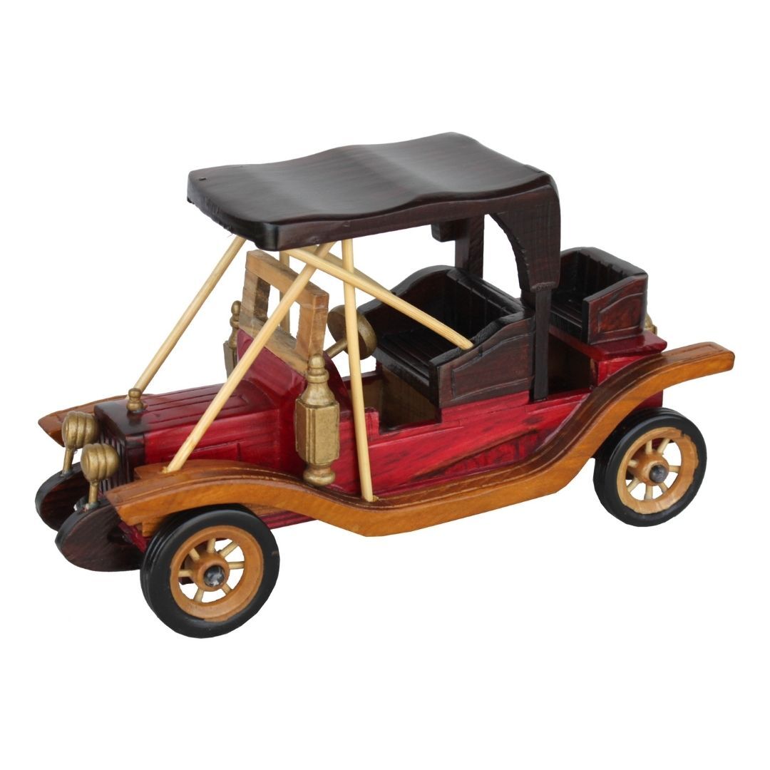 Ahşap Klasik Araba Küçük 14x26cm