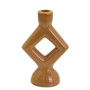 Geo Seramik Şamdan Kısa 13x21cm