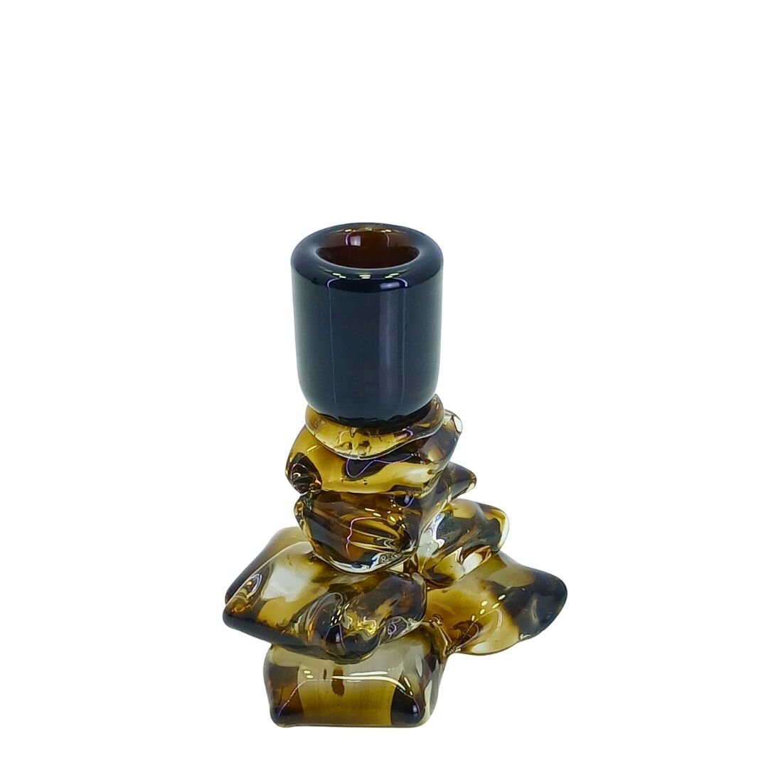 Volca Cam Şamdan Kısa 12x14cm