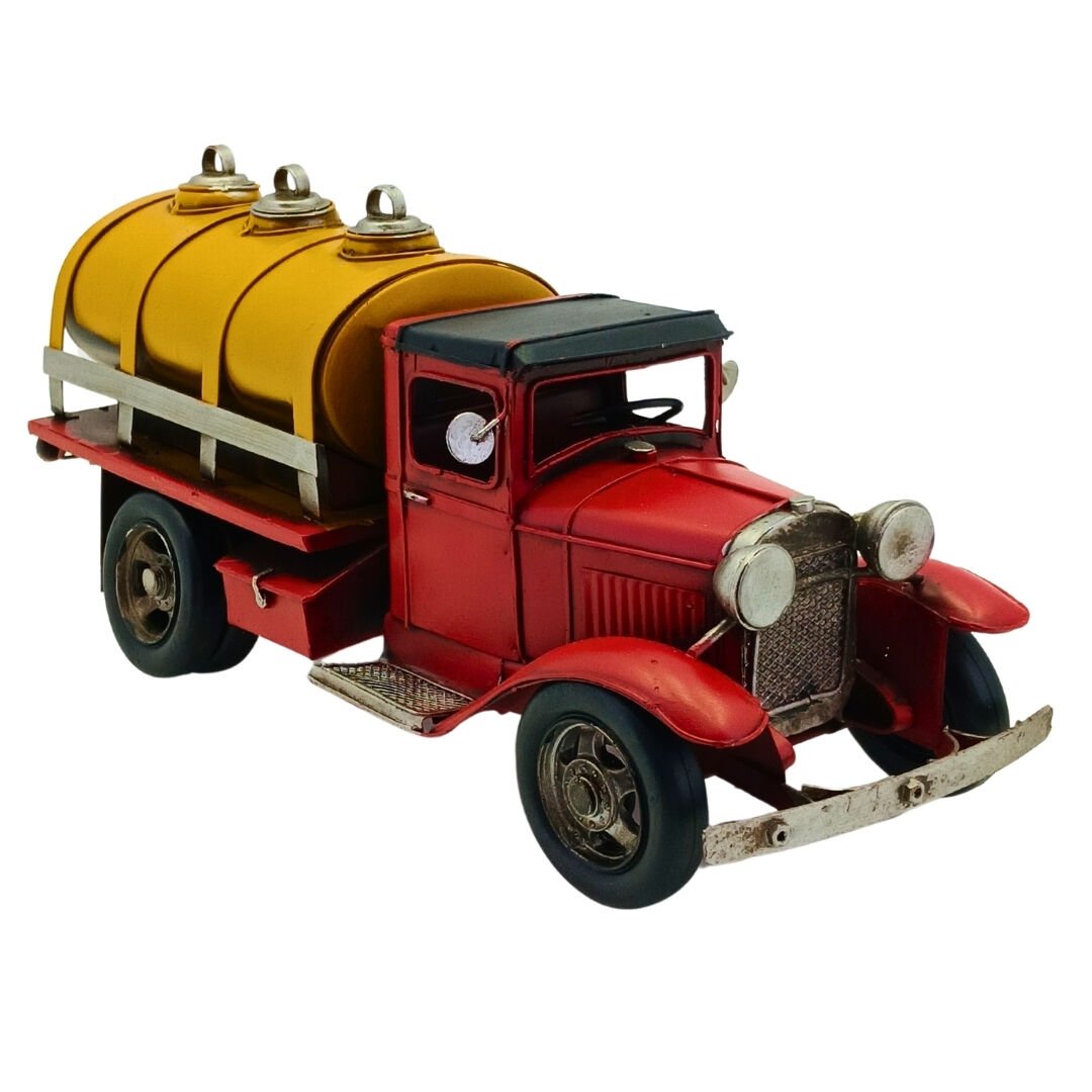 Retro Metal Tanker 14x35cm
