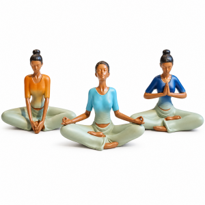 3lü Set Yogacı Kadınlar 9x10cm x 3Ad.
