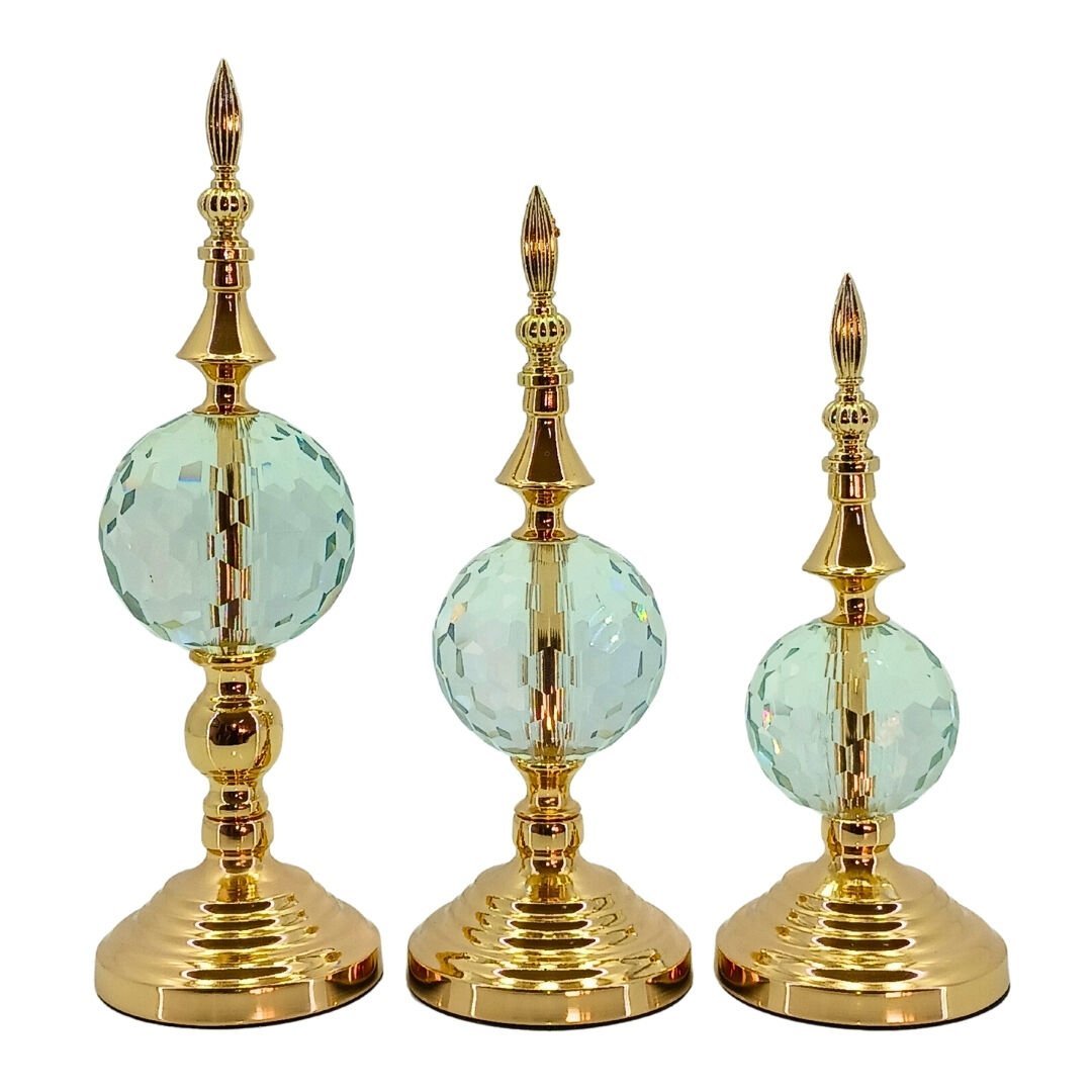 3lü Set Dekoratif Obje Rose 11x36cm