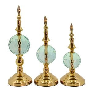 3lü Set Dekoratif Obje Rose 11x36cm