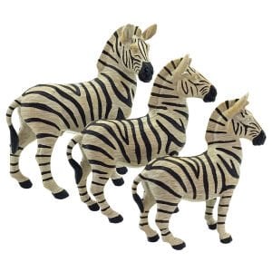 3lü Set Zebralar 23x24cm