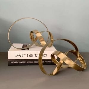 Metal Eskitme Düğüm Obje-2 14x24cm