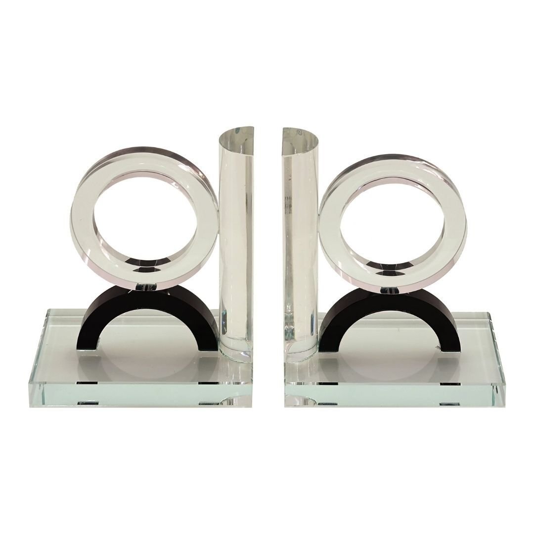 2li Set Kristal Kitap Tutucu 18x30cm