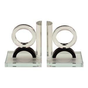 2li Set Kristal Kitap Tutucu 18x30cm