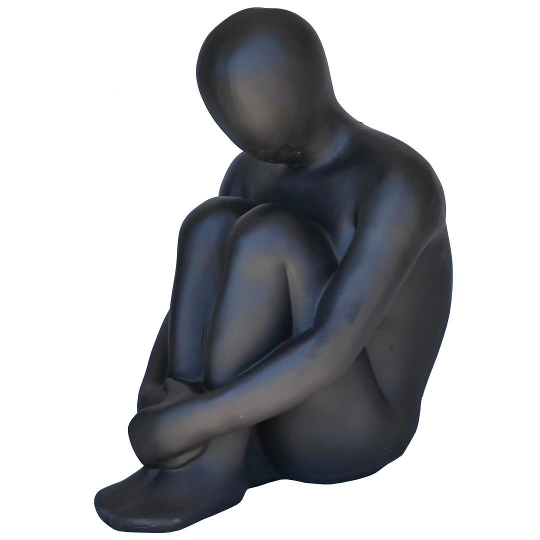 Düşünen Adam Siyah 45x72cm