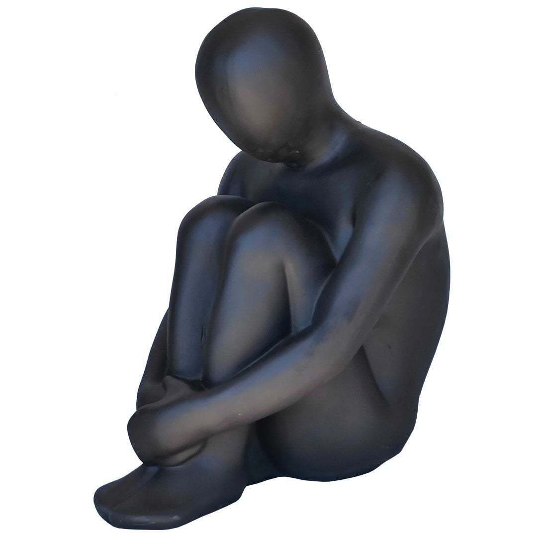 Düşünen Adam Siyah 45x72cm