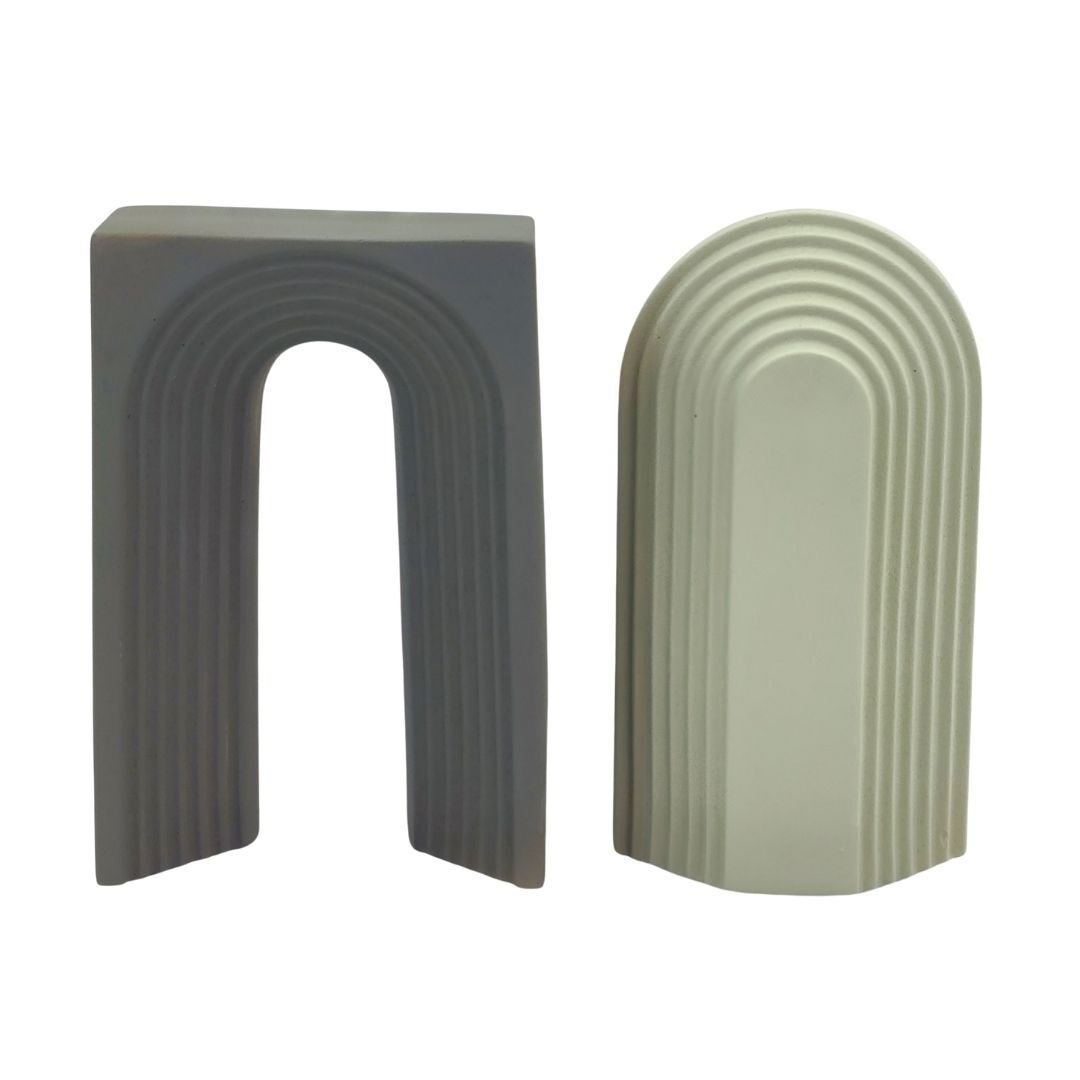 2li Set Soyut Obje 15x22cm Vizon