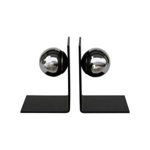 2li Set Metal Kitap Tutucu Krom 13x18cm