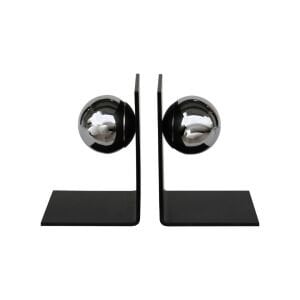 2li Set Metal Kitap Tutucu Krom 13x18cm