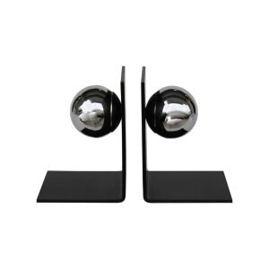 2li Set Metal Kitap Tutucu Krom 13x18cm