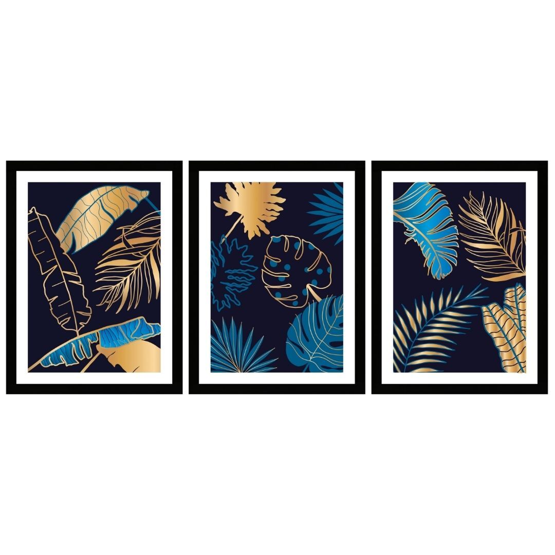 UV 3 lü Set Yapraklar Tablo 80x180cm