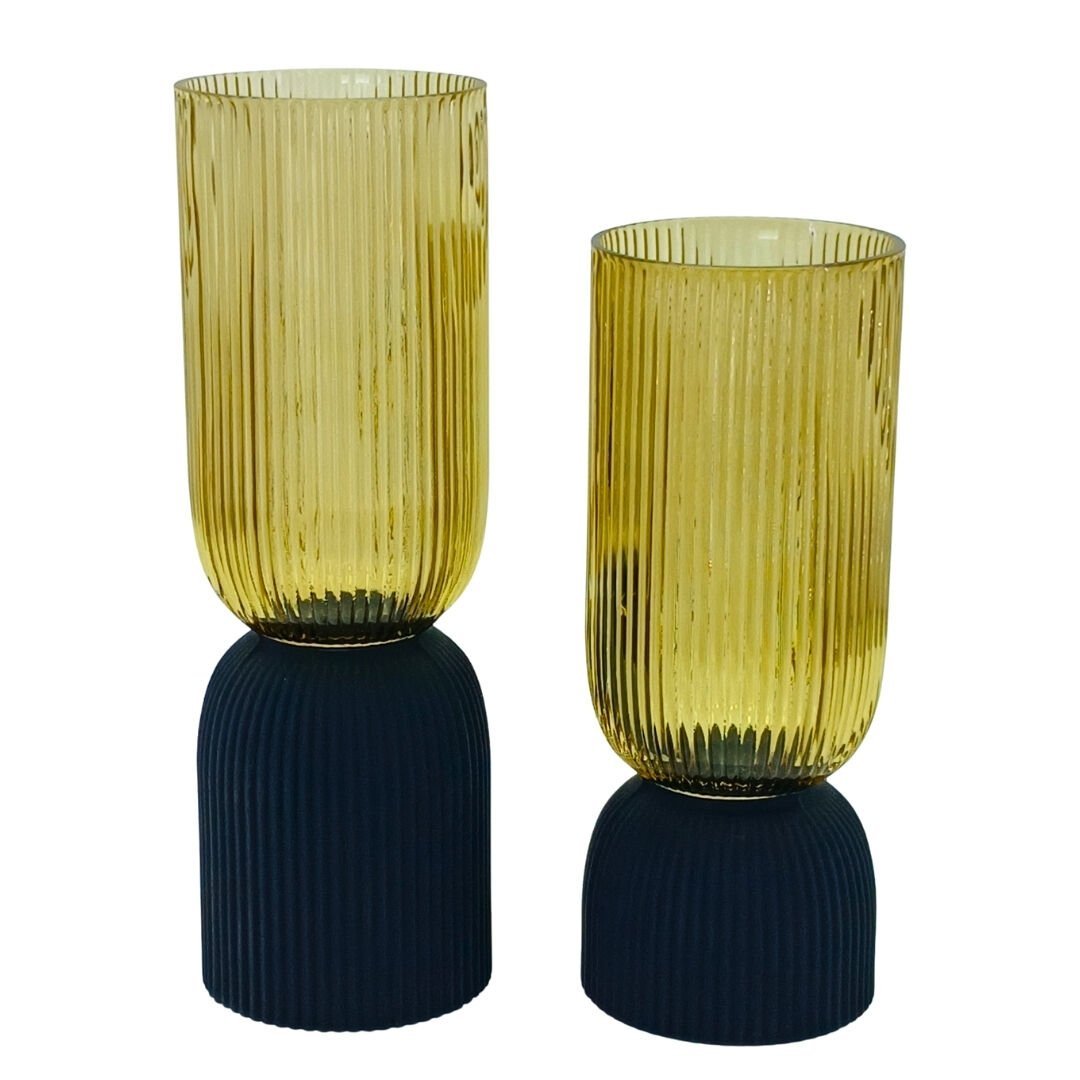 2li Set Kadeh Cam Vazo 10x32cm