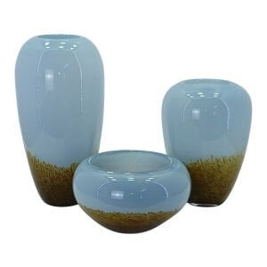 3lü Set Cam Vazo 18x38cm