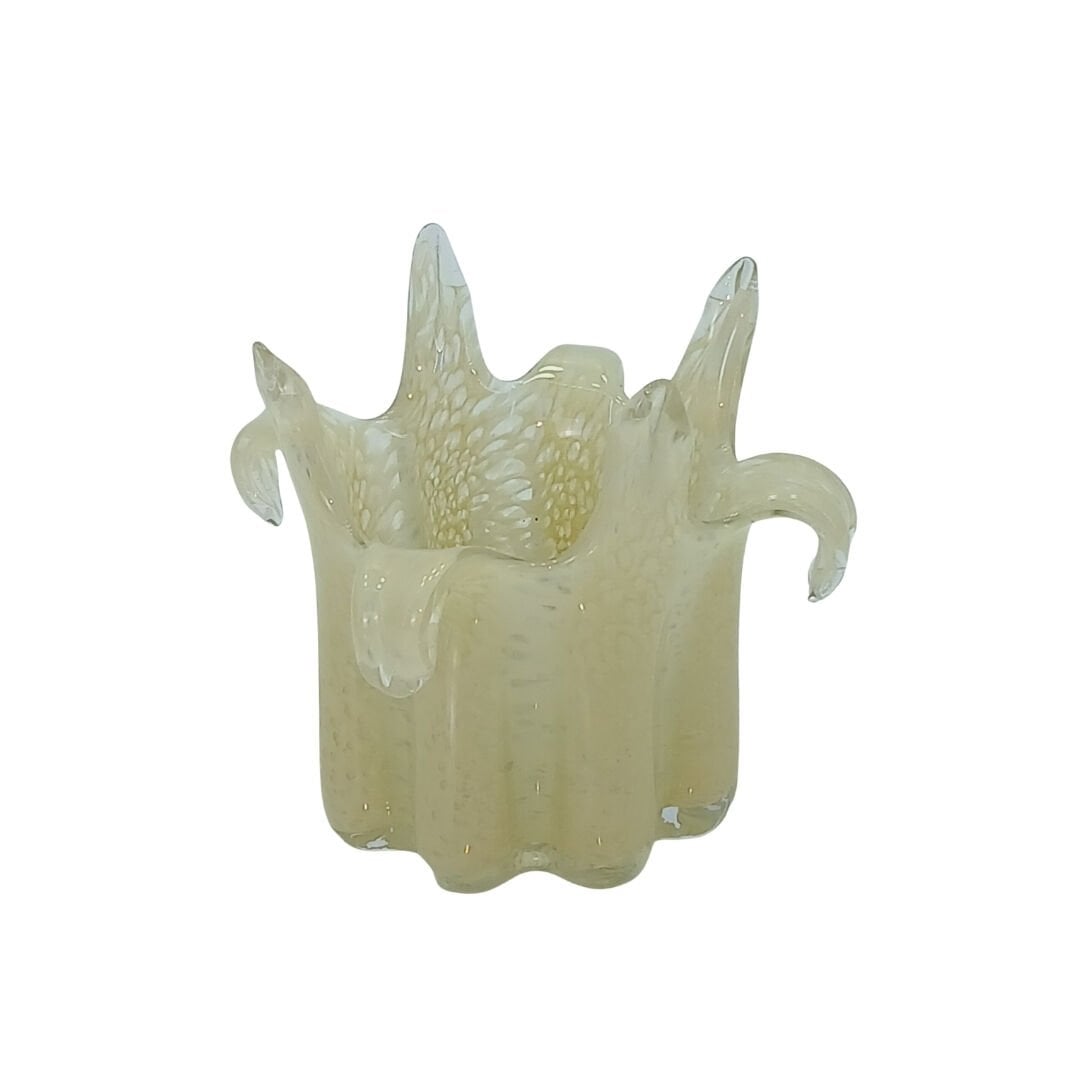 Dekoratif Cam Obje Krem 15x18cm