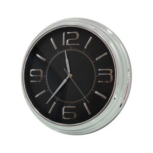 İnoks Geniş Saat Gümüş 38cm