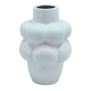 Tombul Seramik Vazo Beyaz 15x24cm