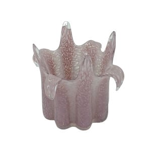 Dekoratif Cam Obje Pembe 15x18cm