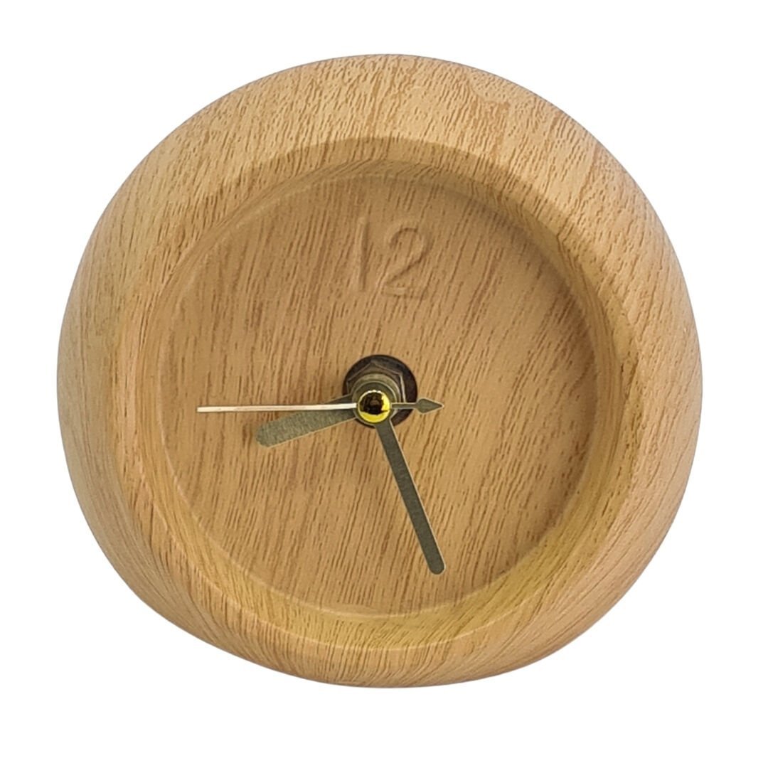 Küre Masa Saati Ahşap 10x12cm