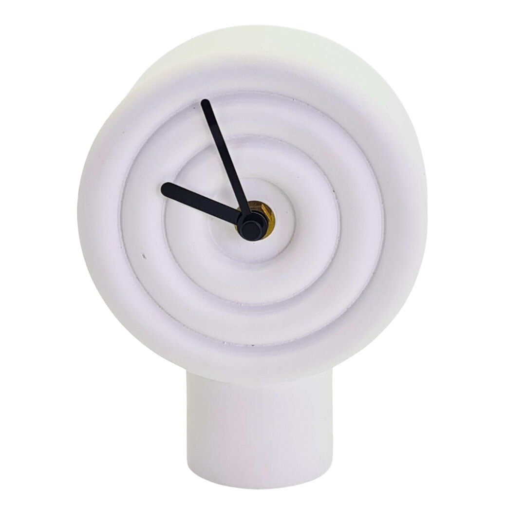 Dekoratif Masa Saati Beyaz 12x16cm