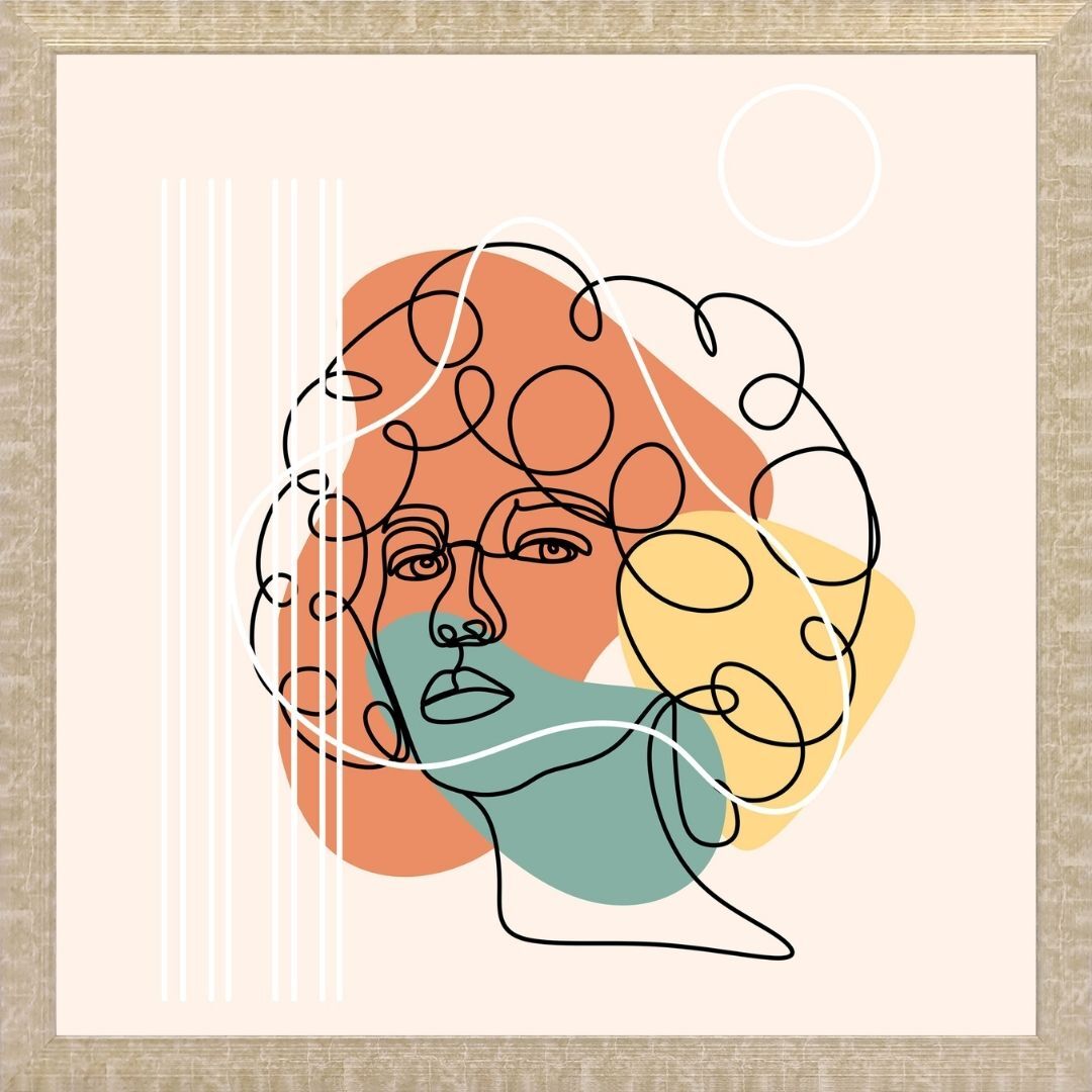 UV Soyut Tablo 60x60cm