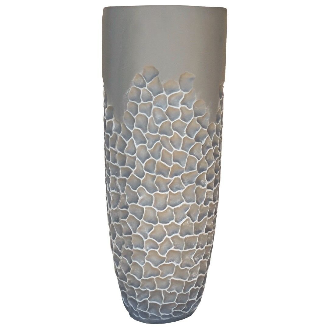 Ancona Büyük Vazo Taş Rengi 36x90cm