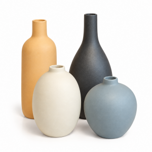 4lü Set Seramik Vazo 8x19cm