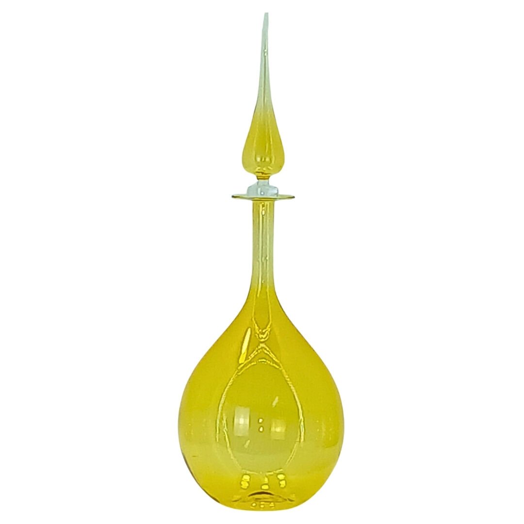 Fine Cam Şişe Sarı 11x34cm