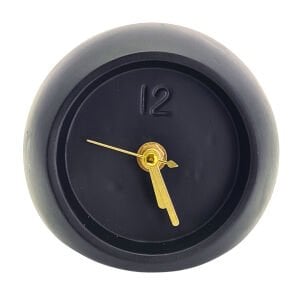 Küre Masa Saati Siyah 10x12cm