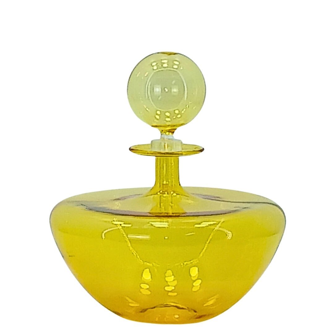 Fine Cam Şişe Sarı 15x17cm