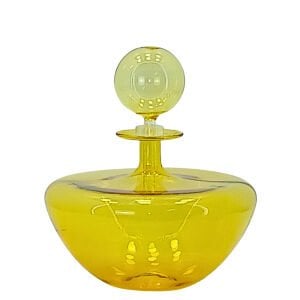 Fine Cam Şişe Sarı 15x17cm