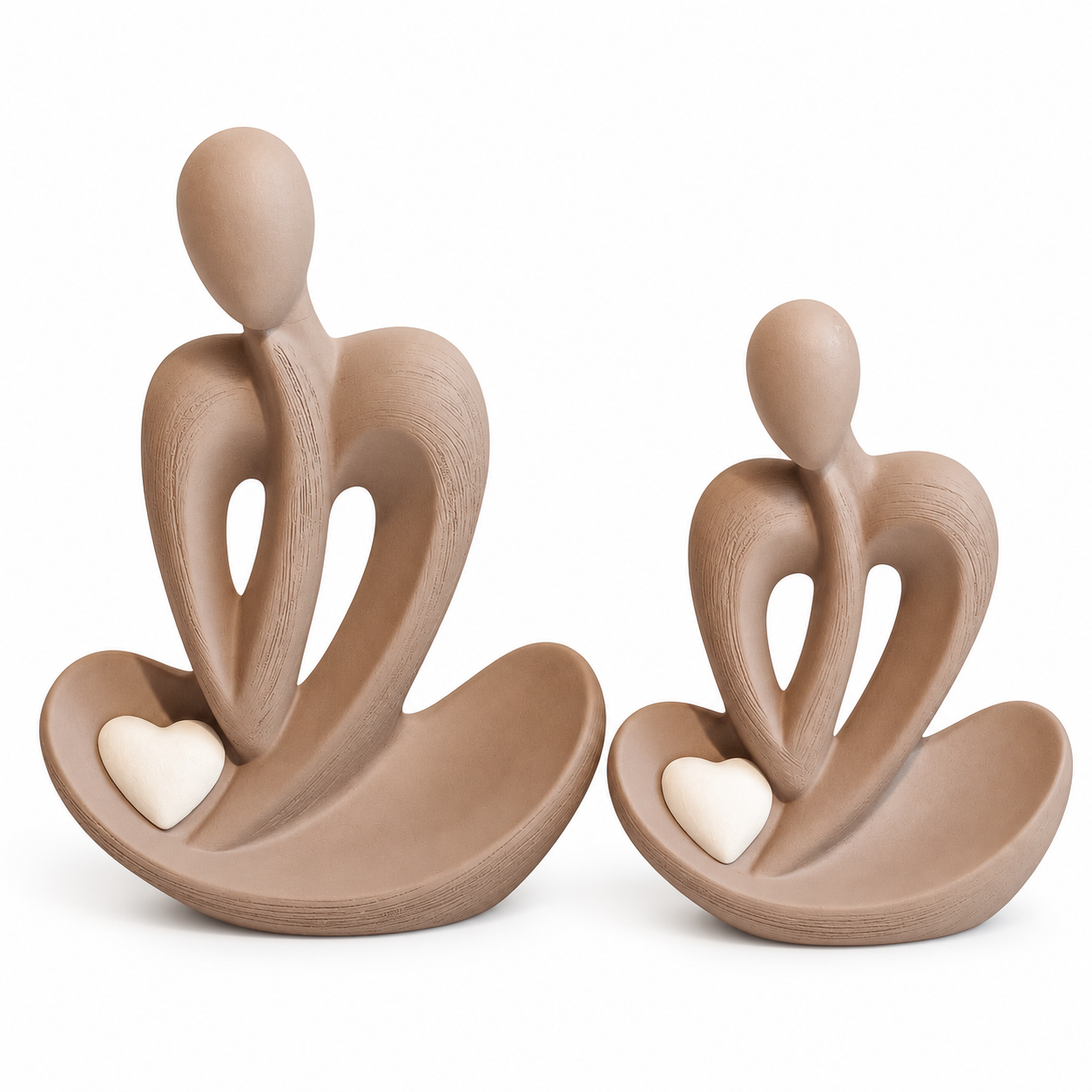 2li Set Soyut Seramik Obje 20x25cm