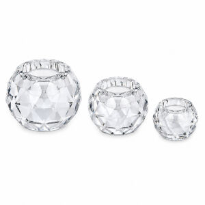 3lü Set Kristal Mumluk 10cm Ø