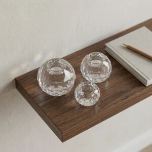 3lü Set Kristal Mumluk 10cm Ø