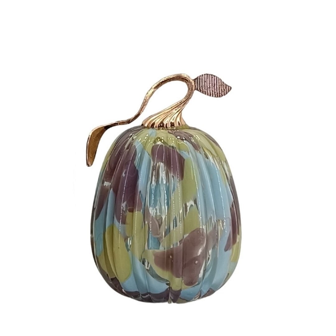 Renkli Cam Kabak 21x14cm