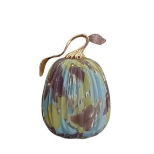 Renkli Cam Kabak 21x14cm