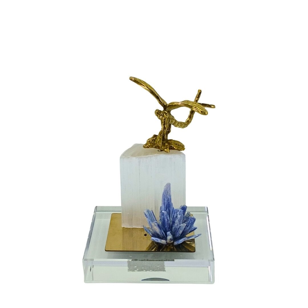 Doğal Taşlı Kristal Obje 10x14cm
