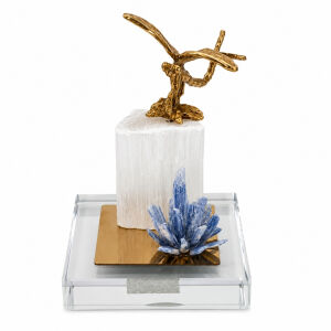 Doğal Taşlı Kristal Obje 10x14cm