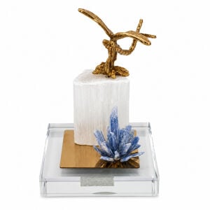 Doğal Taşlı Kristal Obje 10x14cm