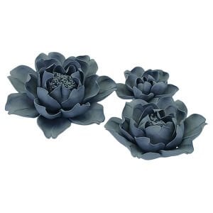 3li Set Seramik Nilüfer Obje 5x15cm