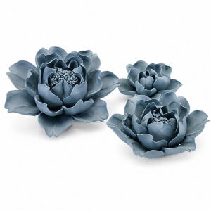 3li Set Seramik Nilüfer Obje 5x15cm